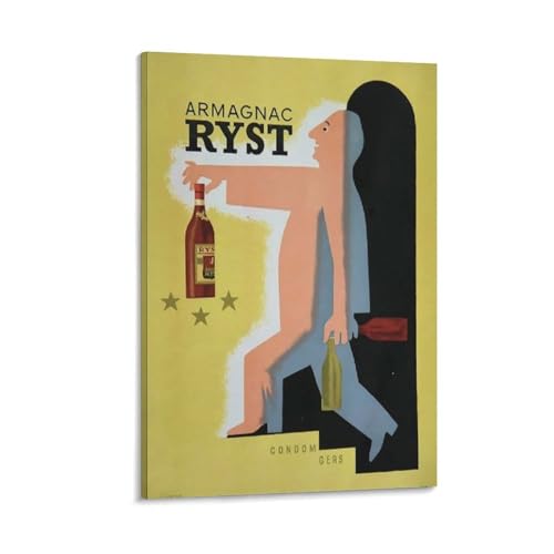 サヴィニャック　ポスター　木製額入り 1980's Raymond Savignac 額入りポスター - アンティーク