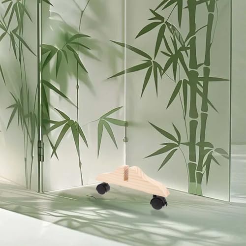Support stable écran de confidentialité Ciieeo socle bois massif mobile 2pcs - 7