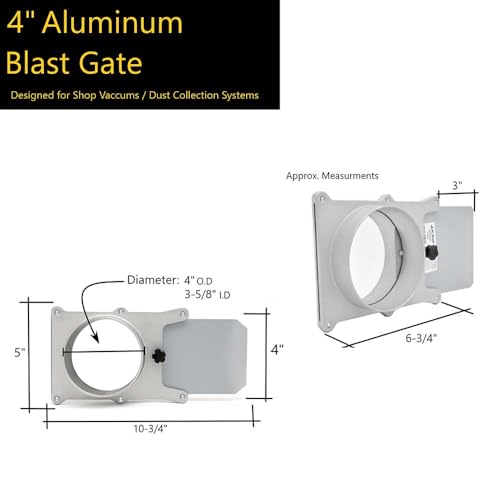 BIG HORN 11503 Aluminum Blast Gate