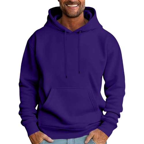 Hoodies for Men Casual Cotton Hooded Collar Drawstring Pullover Fall Winter Casual Long Sleeve Sweatshirts