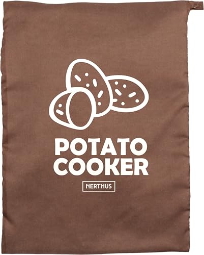 NERTHUS FIH 1482 - Borsa per cucinare patate in microonde, cottura rapida e uniforme, mantiene l'umidità, ideale per patate, pannocchie e verdure