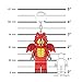 LEGO Minifigures Large 3 Inch Tall Figure Keychain Light - Dragon Suit Guy (KE196H)