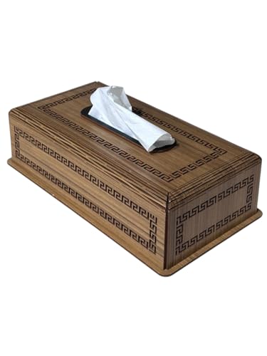 Image of Radio Wooden Tissue Box - Retro Tissue Holder for Home, Office & Car | Creative Wooden Napkin Dispenser | Decorative Tissue Case for Living Room & Bedroom (Brown Car Tissue Holder)