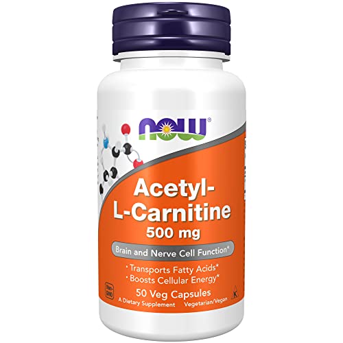 NOW Supplements, AcetylL Carnitine 500 mg, Amino Acid, Brain And Nerve
