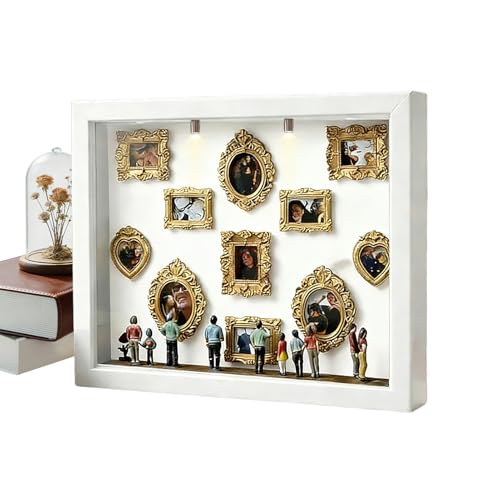 Pequeño Marco De Silueta De Museo Diy, Decoración Diy De Miniatura Para Recuerdos, Vitrina Expositora En Miniatura, Para Bodas Cumpleaños Vacaciones Apartamento Finca Hotel Sala De Estar