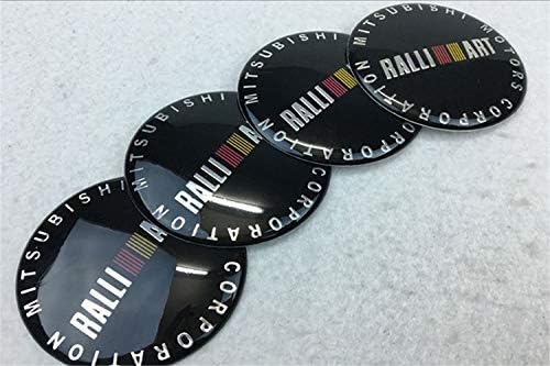 4X 65MM Auto Car Wheel Center Hub Cap Emblem Badge Decal Sticker for RALLIART