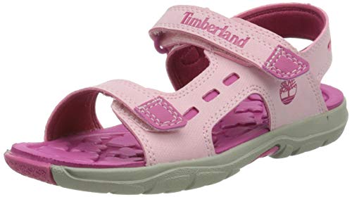 Timberland Sandały chłopięce, uniseks, dziecięce Moss Jump 2 Strap (Toddler), jasnoróżowe, 24 EU, jasnoróżowy