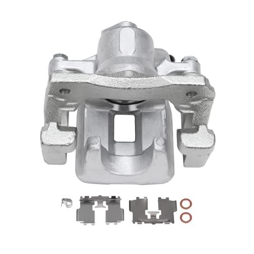 Image of Detroit Axle - Rear Left Brake Caliper for Toyota 2008-2011 Avalon 2007-2011 Camry Lexus 2007-2012 ES350, Driver Side Disc Brake Caliper w /Bracket 2009 2010 Replacement