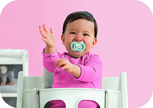 Image of MAM Original Matte Baby Pacifier, Nipple Shape Helps Promote Healthy Oral Development, 2 Pack, Girls, 16+ Months