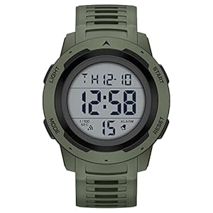 GOLDEN HOUR Mens Waterproof Digital...