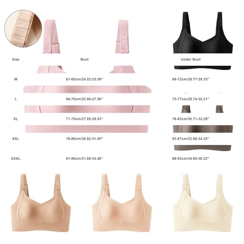 Rosy Lift Bra Full Coverage Comfy Soft Wireless Seamless Bust Shaping Bra - image 6