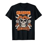 Biker Grandpa The Man The Myth The Legend Motorcycle T-Shirt