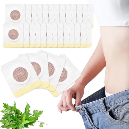 30 Parches Adelgazantes para Quemar Grasa Abdominal,Parche de Ombligo para Perder Peso Rápidamente,Reducción de Cintura,Detox Natural para Mujer y Hombre