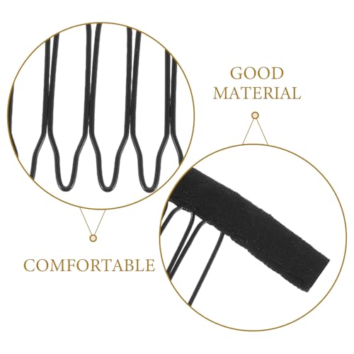 Peignes à clips 7 dents noirs résistants pour la création de coiffures