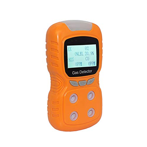 XLA Alert Portable Gas Detector, Gas Clip 4 Gas Monitor Meter Tester Analyzer