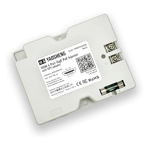 YAOSHENG 150W 2-in-1 PoE Injector + SPX Cable Adapter for Residential Starlink Cover