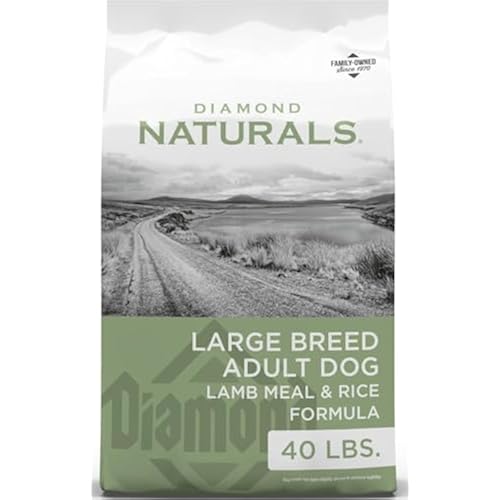 Diamond Naturals Large Breed Adult Dry Dog Food, Lamb Meal & Rice, 40lb