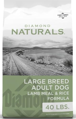 Diamond Naturals Large Breed Adult Dry Dog Food, Lamb Meal & Rice, 40lb