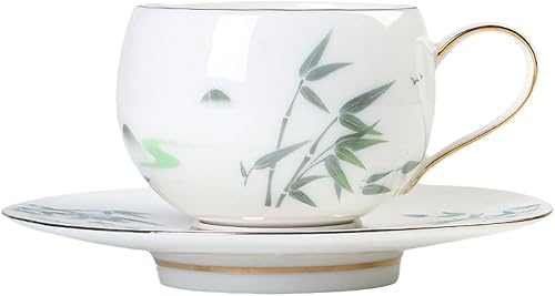 Taza de cerámica, taza de té, taza de café, lindas tazas de café, juego de tazas de café, taza de capuchino, taza de té y platillo, calcomanía de