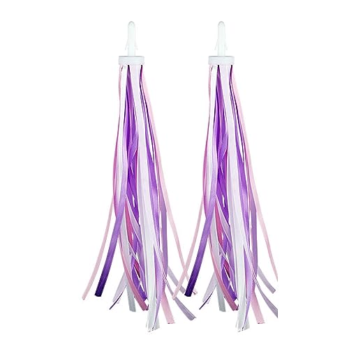 Psdndeww Bike Handlebar Streamers Colorful Bike Tassels Ribbon Bicycles Ornaments Scooter Streamers for Girls Boys