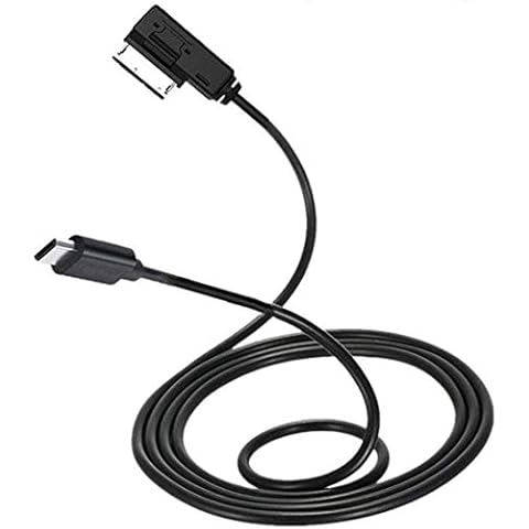 LITEMATIRA Media Interface Aux Cable with Type C Compatible with Mercedes Benz COMAND-APS NTG4.5 B C E G CLS GLK Class 2011-15 for 15 15 Plus 15 Pro Max Cover