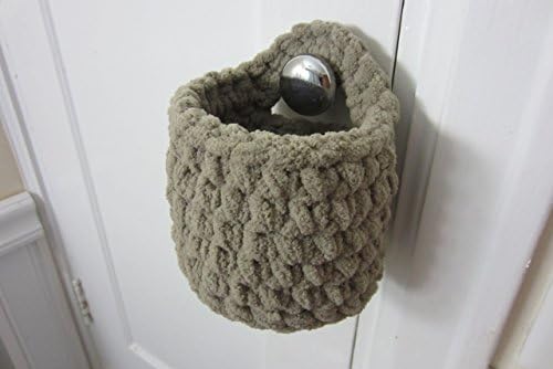 Small Hanging Basket, Crocheted Catch All Baskets - Many Color Choices!