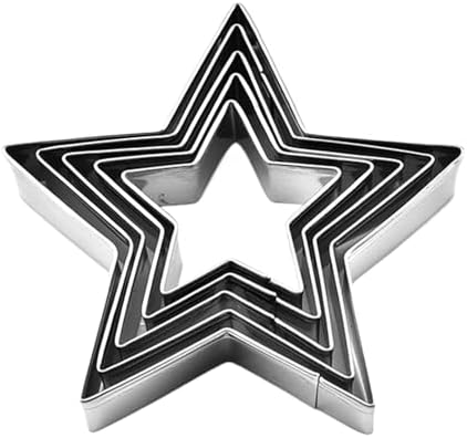 Stainless Steel Star Cookie Cutters, Star Cookie Cutters Set, Sta...
