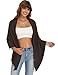 iWoo Shawl Wraps for Women Open Front Poncho Sweater Knitted Elegant Shawls Cape Soft Wrap Cardigan for Fall Fashion 2025 Coffee Brown