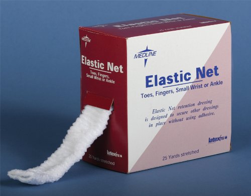 Medline NONNET636P Net, Elastic, Precut Size 6" x 36L, Lf (Pack of 25)