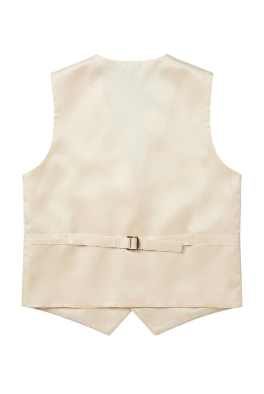SIRRI Father & Son Matching Vest & Cravat Set Mens Boys Wedding Formal