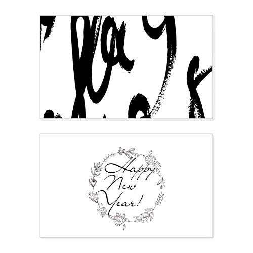 Tarjeta de año nuevo con mensaje de bendición que transmite amor y deseos sinceros de prosperidad