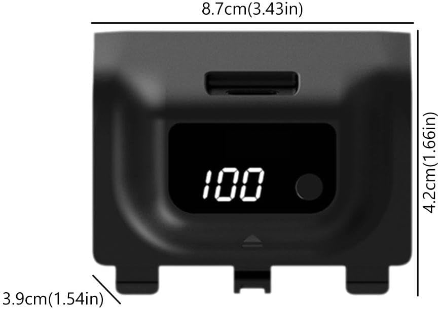 Rechargeable Battery Pack for Xbox Series X/S, LED Display Controller Battery Pack, for Xbox Series S|X One S/One X/One Elite Remote Play and Charge Kit with USB-C Charging Cable (Black)