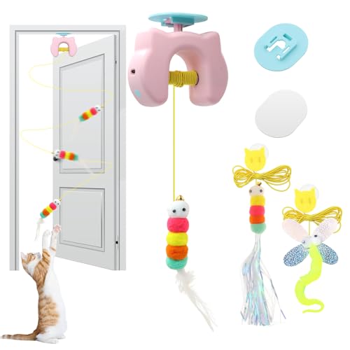 ZABARE Cat Toys Interactive, Kitten Hanging Toys for Indoor 