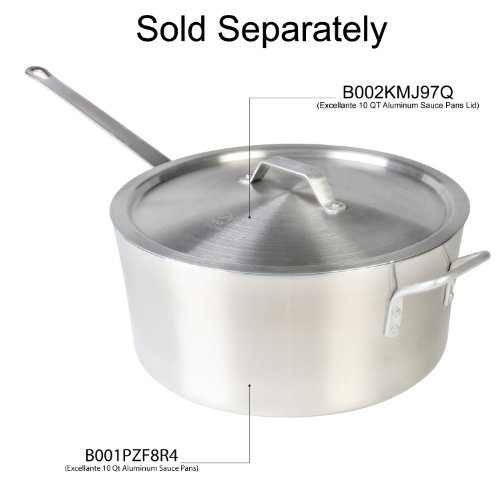 Thunder Group 10 Quart Aluminum Sauce Pan #TOP1