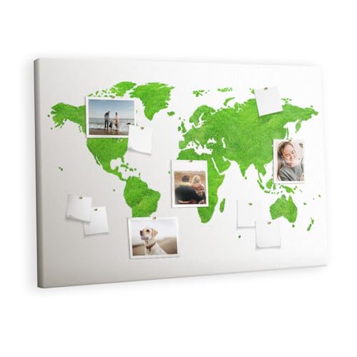 Tableau mural polyvalent pour bureau et école avec grand panneau d'affichage en bois