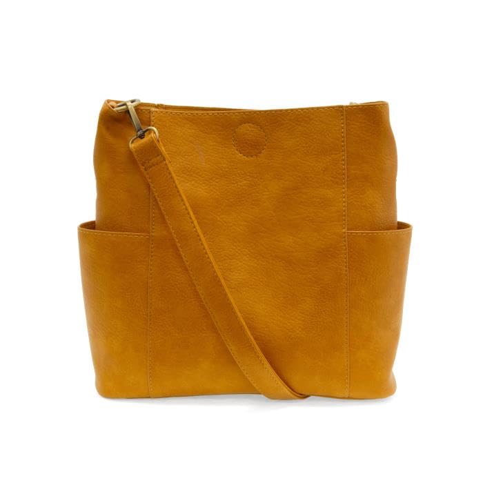 Image of Joy Susan Side-Pocket Bucket Bag: Kayleigh Crossbody