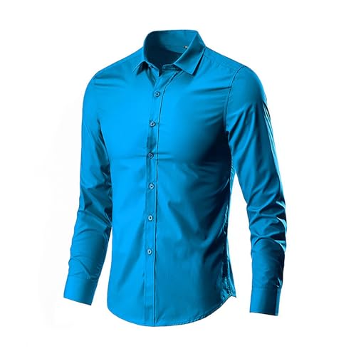Chemise extensible homme coupe ajustée manches longues CHUNOTU
