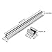 2Pcs 300mm12mm SBR12UU Linear Slide Rail Shaft Bearing Slide Block Industrial Grade Rail Positioning for DIY CNC Mills Lathes