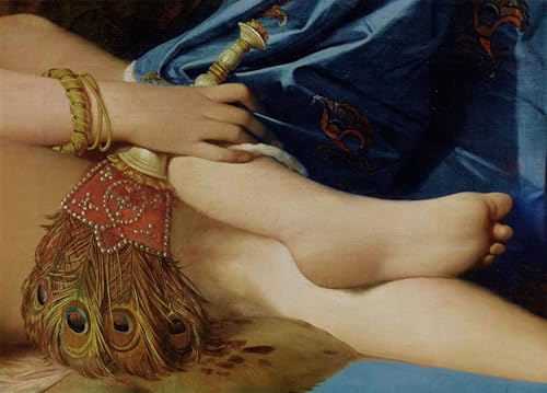 Toile Odalisque Ingres Peinture Moderne pour Rompre la Monotonie d'un Salon