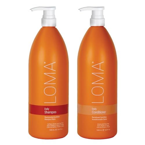 LOMA Daily Shampoo and Daily Conditioner (DUO PACK) 33 Ounce (Liter)