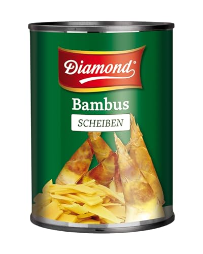 DIAMOND Rodajas de bambú, vegetal asiático en conserva, adecuado para platos wok, bajo en carbohidratos - 1 x 540 g