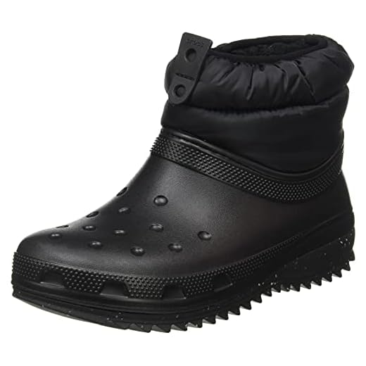 Crocs Classic Neo Puff Shorty Boot 207311-001, Womens boots, black, 38/39 EU
