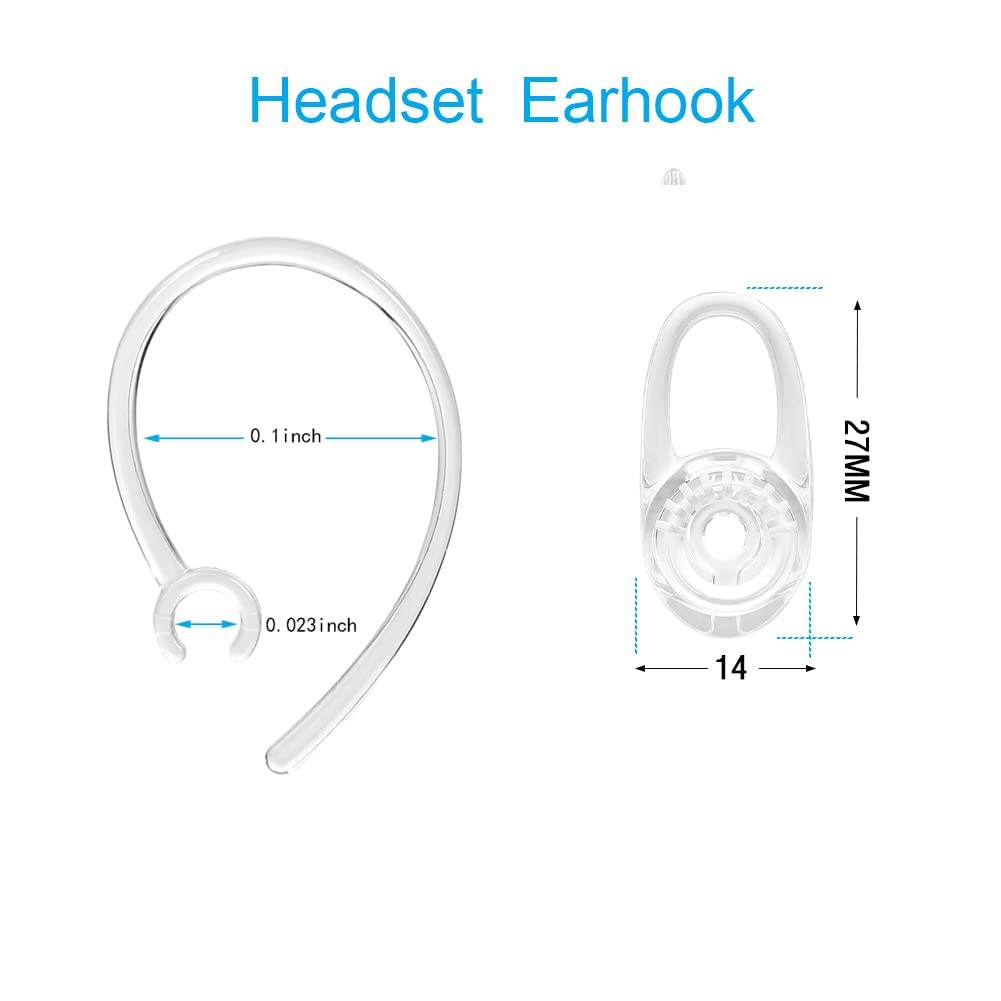 NEW 4 Pcs (C-MT) Ear-loops Ear-hooks Set For Plantronics Voyager Edge, 3200 3240