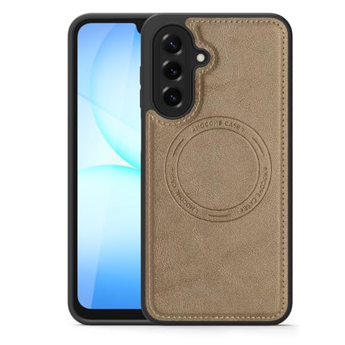 Samsung Galaxy A17 �ƌ݊����̂��郌�U�[���C�P�[�X�AGalaxy A17 6.7 �C���`�p�X�����ϏՌ��ی쏝���ɂ����J�o�[�A���C�����X�[�d���T�|�[�g(Gold)