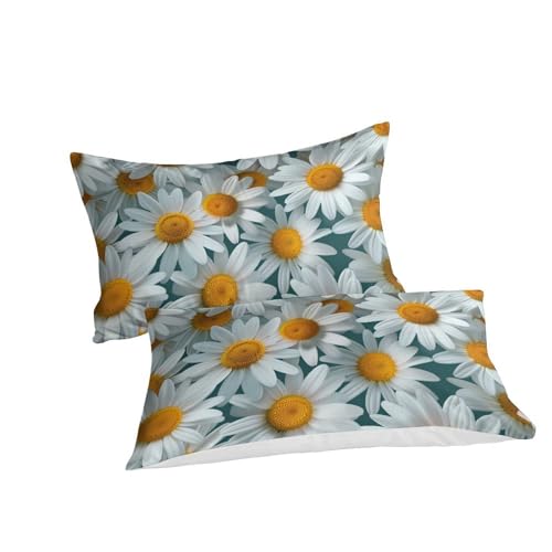 Housse de couette super king en microfibre douce chrysanthème 3D - 3