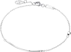 Fancime Platinum Smile Side Line Bracelet Necklace, Women's, Earrings, Gift Wrapping, Anniversary, Birthday, Mother's Day, Christmas, Present