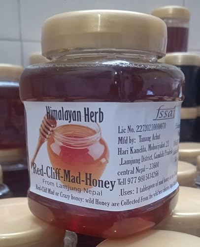 Wild Himalayan Cliff Red Honey 300G From Lumjang Nepal Cliff Honey Nepal 10.5 Ounce By Vedasale image 5