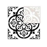 HELLATHUND Pack of 2 Tile Stencil 8x8 Inch - Reusable Stencils for Painting Floor Wall Wood - Floor...