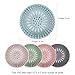 Gotega Bathroom Sink Drain Strainers, Hair Catcher Shower Drain Covers Protector, Flexible TPR Material, Multiple Colors for Bathroom Tub Shower and Sink Hair Trap Garbage Disposal Parts, 5 Pack