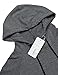 COOFANDY Men's Workout Hoodie Short Sleeve Hoodie Sweatshirts Gym Muscle Tee Cotton Hooded T Shirt with Pocket Dark Grey